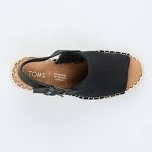 Toms Black Espadrilles